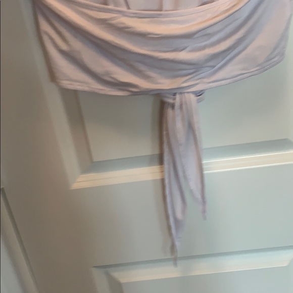 NWOT TOBI HALTER CROPPED TOP, TIE FRONT, LOW BACK - Picture 6 of 8